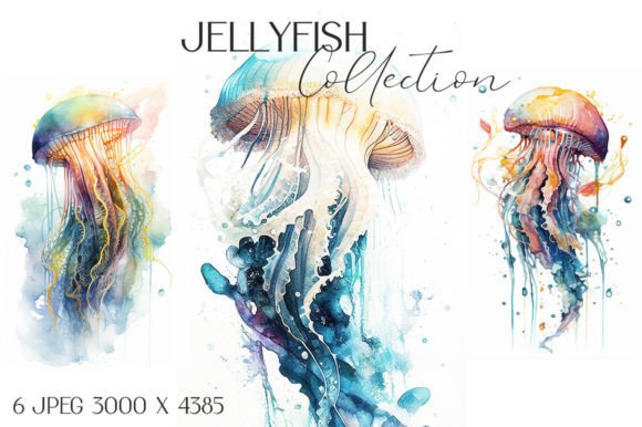 Jellyfish Watercolor Illustrations Colle: A Stitch Review