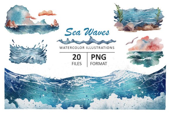 Sea Waves Watercolor Illustrations: A Crafter’s Review for Real-World Projects