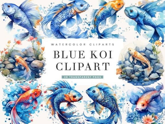 Watercolor Blue Koi Illustrations: A Designer’s Review for Real Client Projects