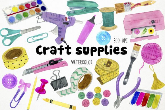 Watercolor Craft Clipart & Illustrations Review