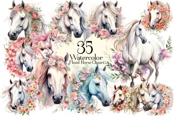 Watercolor Floral Horse Clip Art for Creative Sellers: A Practical Review