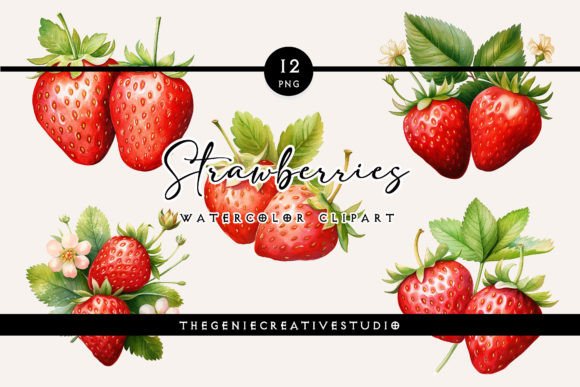 Watercolor Strawberries PNG Clipart – A Handmade Crafter’s Honest Review for Cricut, Sticker, and Print Projects
