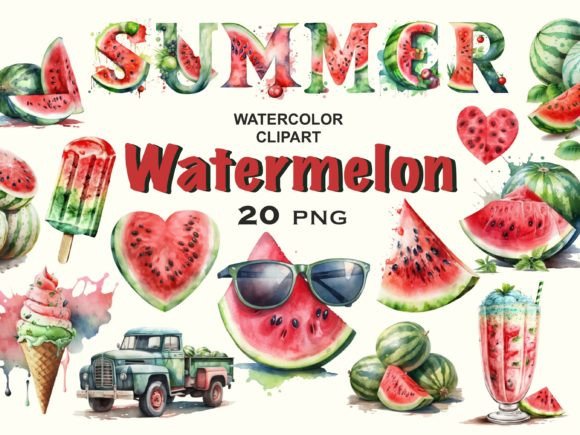 Watercolor Watermelon Summer Clipart: A Designer’s Review for Real-World Branding and Visual Projects