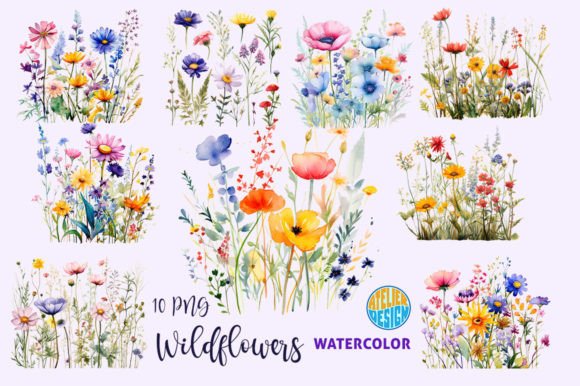 Watercolor Wildflowers PNG: Editorial Illustrations Review